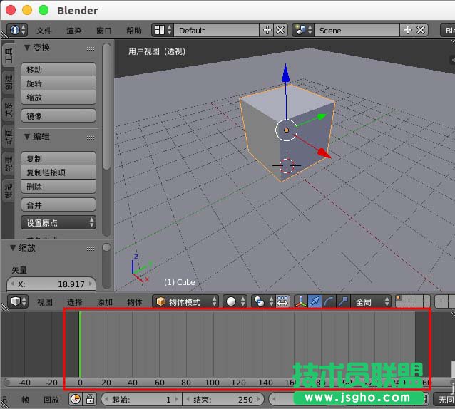 blender默認動畫只模擬250幀怎么解決 三聯