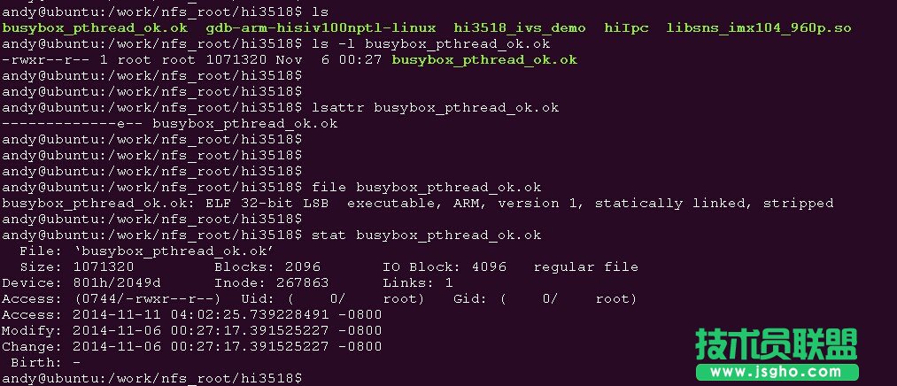linux如何查看文件的屬性 三聯