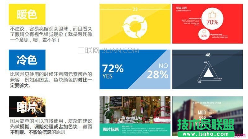 扁平化PPT設計制作教程2:顏色與色塊