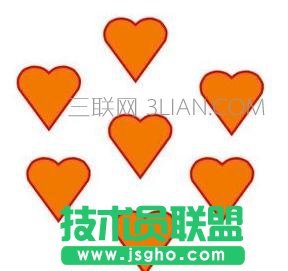 PPT如何把多種圖形組合 三聯