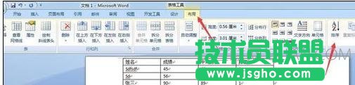 word中如何進行排序