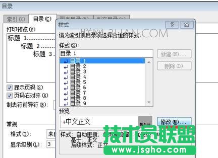 word生成目錄并設(shè)置字體步驟