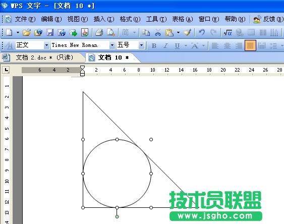 WPS文字用繪圖工具繪制標準圖形教程