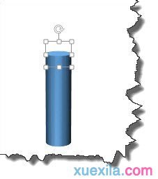 PPT2013中如何繪制圓柱體？