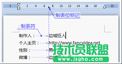 WPS文字使用制表符排版教程