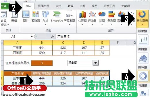 使用Excel制作漂亮的動態圓環圖表