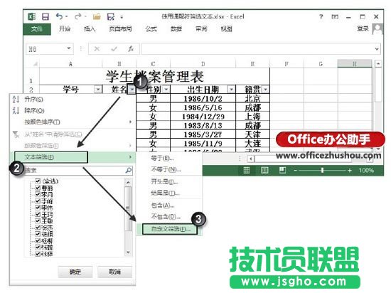 如何使用Excel表格中通配符篩選文本  三聯(lián)