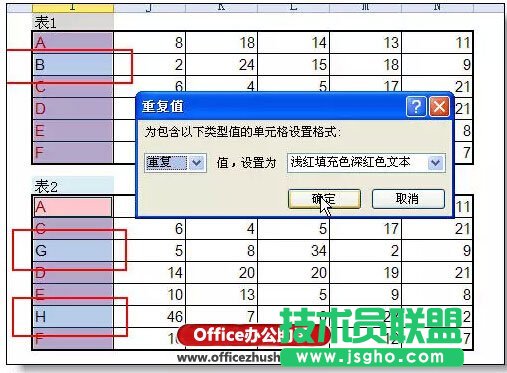 用最快的方法核對兩個excel不同之處