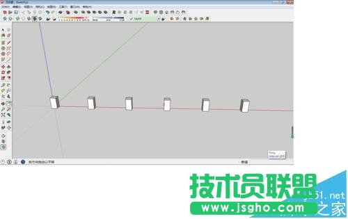 SketchUp怎么快速復制圖形?