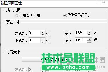 福昕PDF閱讀器&ldquo;新建頁(yè)面屬性&rdquo;界面