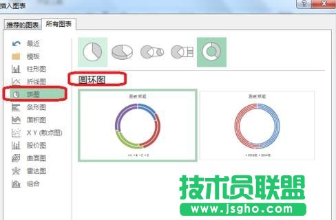 Excel中怎么制作環形圖