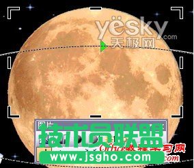 PowerPoint2003中繪制衛星繞月球運行模型