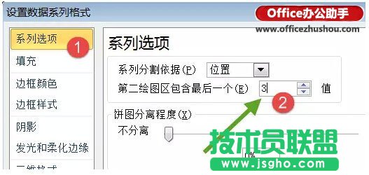 使用Excel制作復合餅圖(子母餅圖)的方法