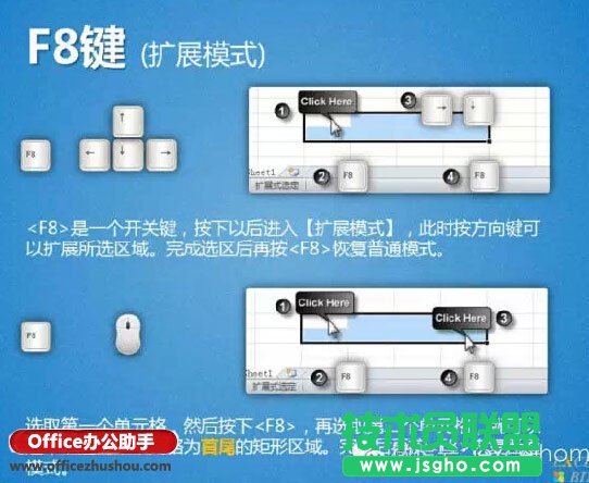 選取單元格區域的13種方法