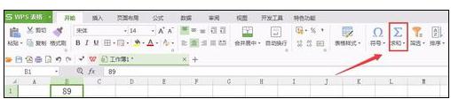 wps表格中怎樣設置自動求和