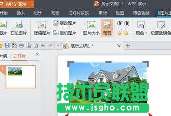 wps演示如何對圖片進行裁剪