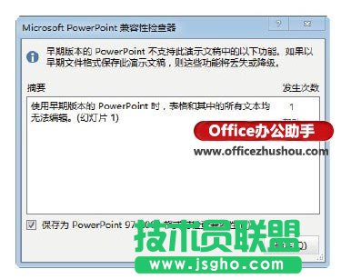 將PPT演示文稿保存為早期版本軟件能夠識別格式的方法