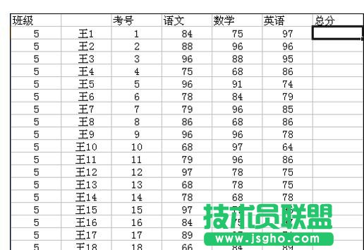wps表格怎樣制作成績表