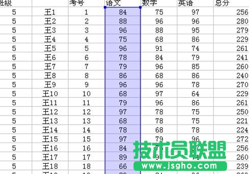 wps表格怎樣制作成績表