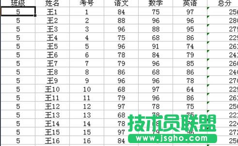 wps表格怎樣制作成績表