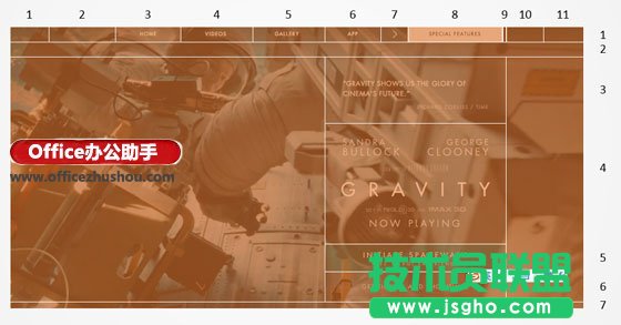 用PPT中的表格工具模仿優秀的網頁設計