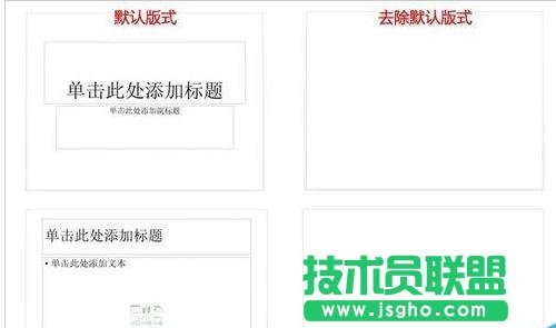 ppt怎樣去除默認版式