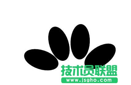 ppt如何制作小狗腳印圖形