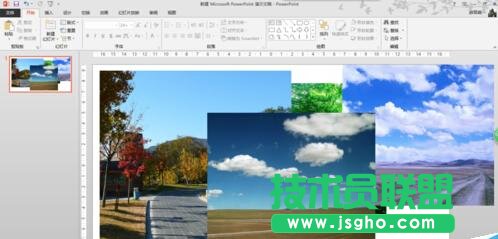 怎么在一張PPT頁設置一組圖片水平滾動(效果)