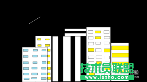 如何用PPT做出流星雨和連續的電影膠片的效果