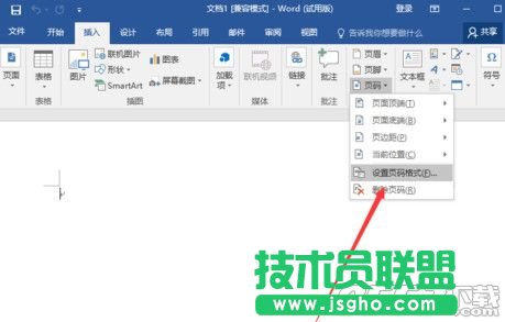 word2016怎么設置頁碼 word2016設置頁碼教程