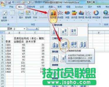 excel2013如何添加修改圖表標題 三聯