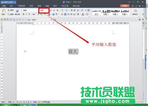 wps文字中的字體無法繼續放大的解決方法