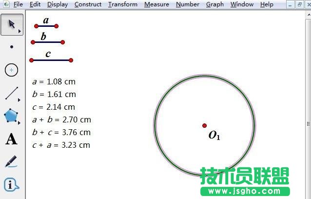 幾何畫板,幾何畫板畫相切的圓,幾何畫板教程
