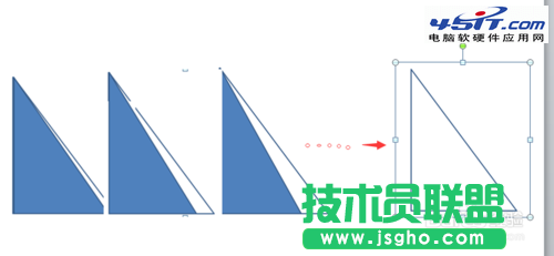 ppt如何畫一個軸對稱圖形的旋轉動畫方法 三聯