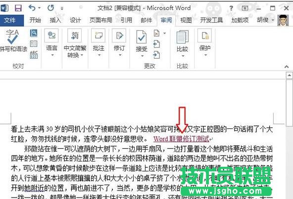 word2013如何設置顯示修訂痕跡