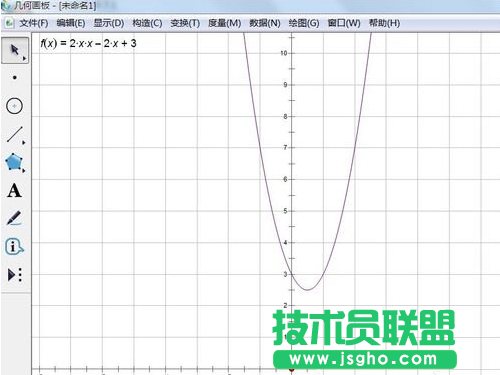幾何畫(huà)板繪制二次函數(shù)教程