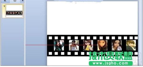 WPS演示怎么制作膠卷循環播放的效果