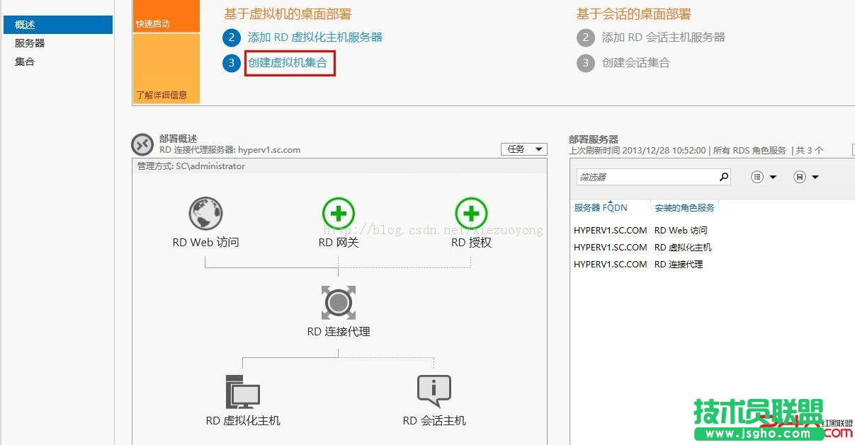 WindowsServer2012VDI標準部署之創建虛擬機集合