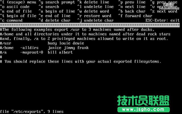 配置FreeBSD的FTP和NFS