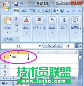 Excel2010單元格輸入0開頭數字不顯示怎么辦 三聯