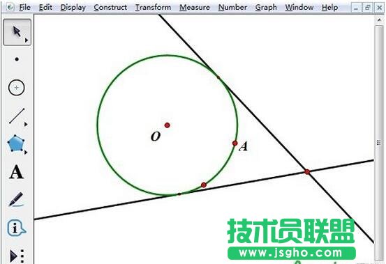 過圓外一點作切線