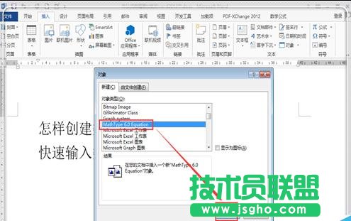 word2013中如何插入數學公式