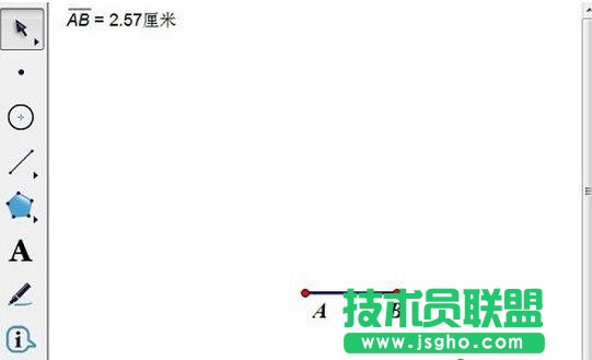 構造線段AB并度量長度