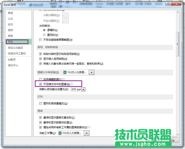 Excel2013如何取消圖片自動壓縮 Excel2013如何插入原圖2