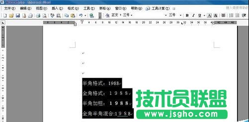 如何用word規范化數字格式