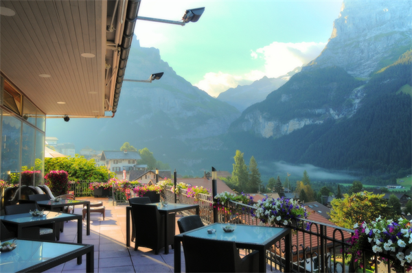 好照片的HDR繪制漫畫(huà)般朦朧的浪漫建筑