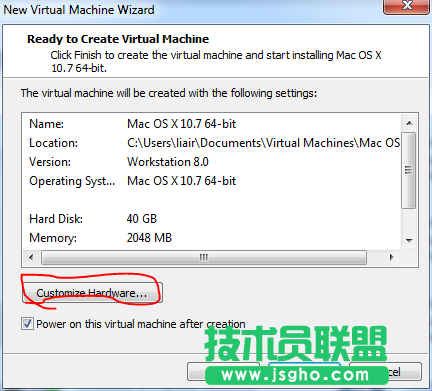 Vmware虛擬機安裝OS X Mountain Lion系統圖文教程