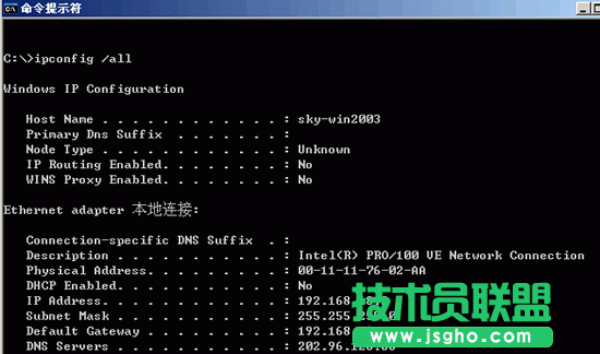 PING命令入門詳解