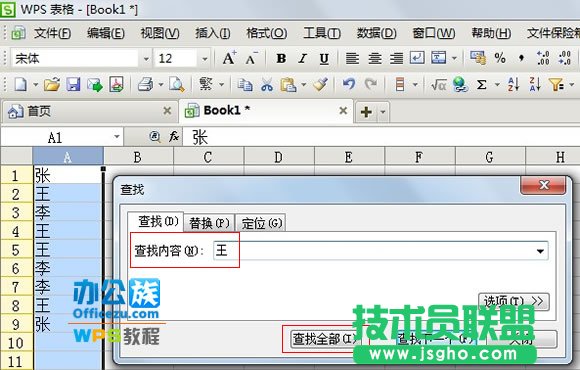 WPS表格如何快速查找及標記相同內容  三聯