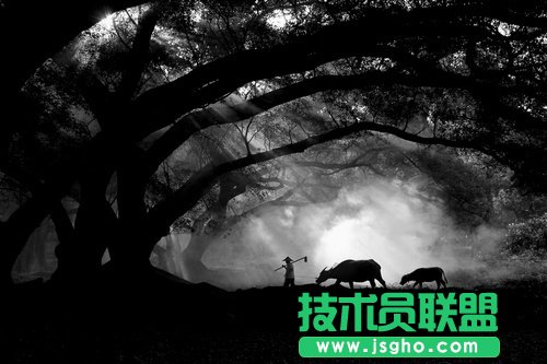 好照片讓黑白照片一步營造溫暖意境美 三聯教程